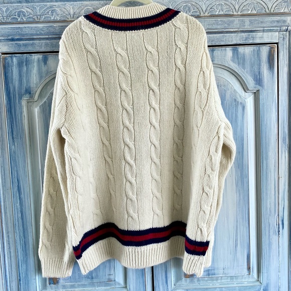 BRANDY MELVILLE NIKKI HEAVY WOOL STRIPE SWEATER - Picture 4 of 13